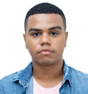 close-up portrait of a young man for biometric facial recognition system identification